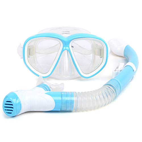 Lixada Set Snorkeling, Visuale Panoramica a 180°, Maggiore Area di visualizzazione,Tecnologia Respiro Libero, Design Anti-Appannamento e Anti-perdite, Vetri Unisex Adulto