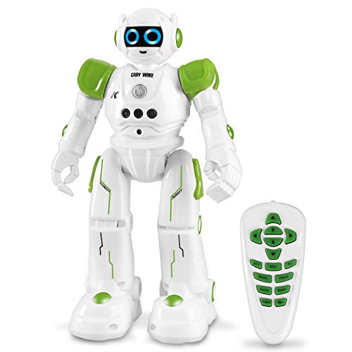Robot per Bambini, Telecomandati Giocattolo Robot Ricaricabili per Bambini da 3 a 7 Anni Intelligent Parlando (solo in inglese) Cantare Walk Danza Coding RC Robot Regalo Perfetto per i Bambini (Verde)
