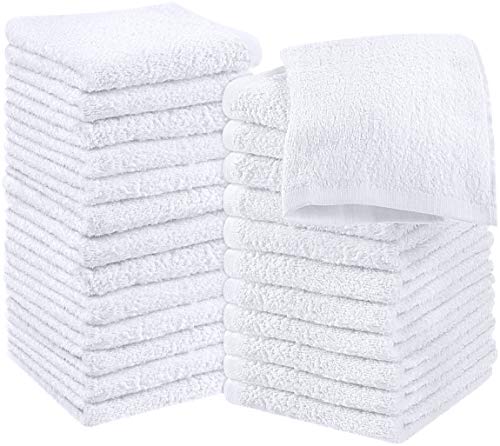 Utopia Towels - 24 Asciugamani per Il Viso - Asciugamani Viso (30 x30 cm) (Bianco)