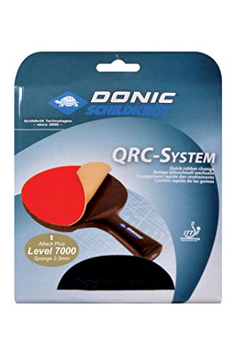Donic-Schildkröt Riccambio QRC Level 7000 per Racchetta Tennis da Tavolo, Spugna di 2.3 mm, Gomma Liga-ITTF, 752579