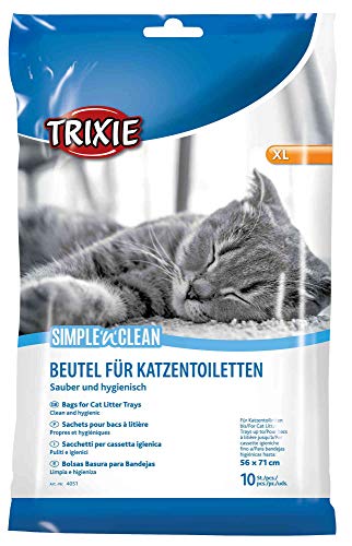 Trixie- Sacchi per lettiere per gatti, 56 x 71 cm, 10 pezzi