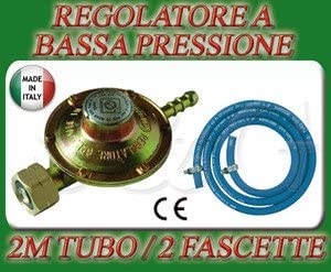 S & G REGOLATORE Bassa Pressione CUCINE STUFE Barbecue Gas + 2M di Tubo + 2 Fascette garantito Group