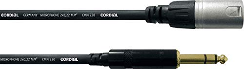 Cordial CFM 3 MV cavo audio 3 m XLR (3-pin) 6.35mm Black,Silver