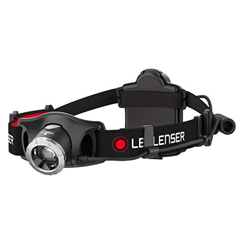 Led Lenser H7.2 torcia frontale a LED con testa orientabile, flusso luminoso Max 250 lumen, raggio di luce Max 160 m, autonomia Max 30 ore, Nero