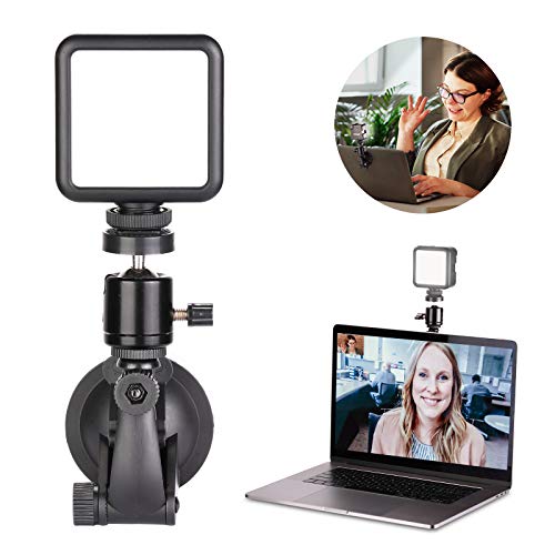 Neewer Kit d’Illuminazione per Videoconferenza Luce da Tavolo Dimmerabile con Ventosa Potente & Testa a Sfera per Videoconferenza Lavoro Remoto Zoom Trasmissioni Private Streaming Insegnamento Online