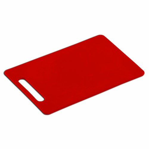 Kesper 30483 - Tagliere in Plastica, 34 X 24 X 0,6 Cm, Colore: Rosso
