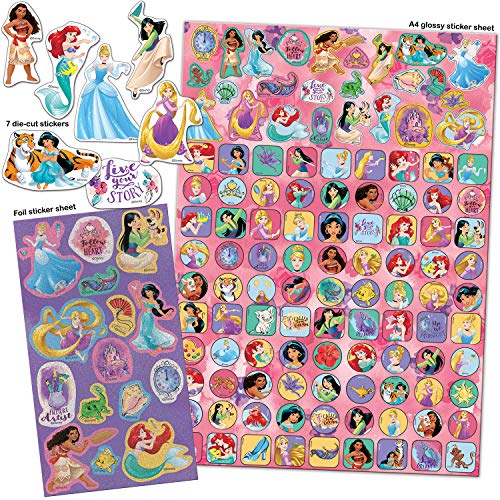 Paper Projects 9124370 Disney Princess Mega Sticker Pack, Rosa/Viola
