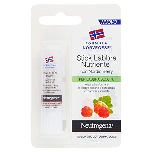 Neutrogena Norwegian Formula Nutriente Lip Care con nordic Berry labbra secche, 4,8 g