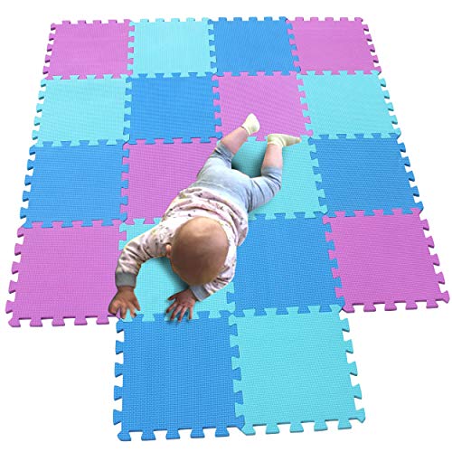 MQIAOHAM baby bambini bambino foam giochi gioco incastro mat per pezzi play puzzle schiuma tappetino tappeto Rosa Blue Verde 103107108