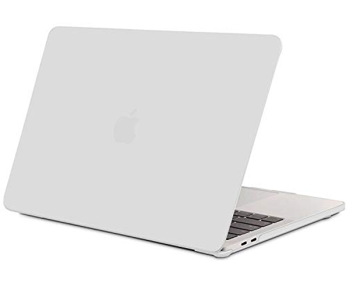 TECOOL Custodia MacBook PRO 16 Pollici 2020 2019 (Modello: A2141), Plastic Case Cover Rigida Copertina Compatibile con MacBook PRO 16 con Touch Bar e Touch ID - Chiara