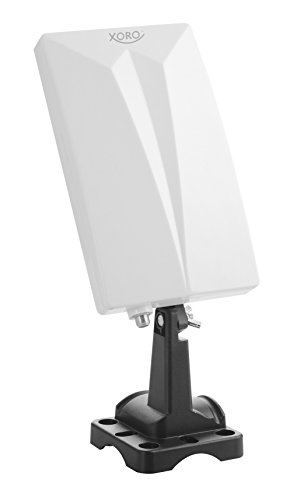 Xoro Han 600 DVB-T2 attiva KOMBO Antenna con amplificatore integrato (LTE Filtro Rumore, 3,5 m di cavo di collegamento, per esterno e interno) Bianco