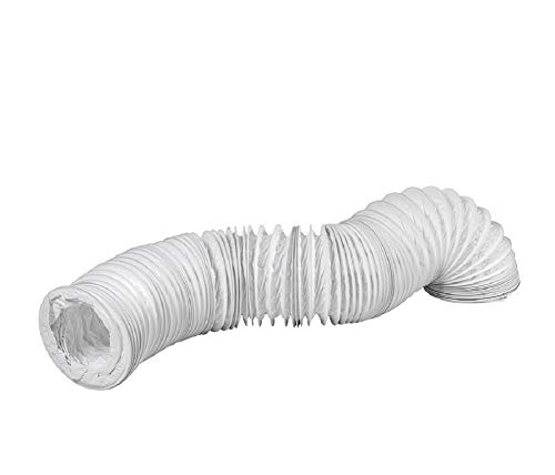 Tubo di scarico in PVC, diametro 160 mm, lunghezza 1 m, per impianti di climatizzazione, asciugatrice, cappa aspirante, accessori per asciugatrice