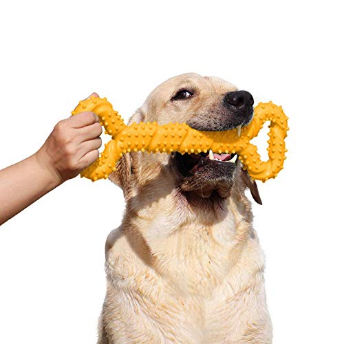 atopo Giochi da Masticare Resistenti per Cani Grandi 13 Pollice Forma dell'osso Giocattoli per Cani con Design Convesso duri Giochi interattivi per per Cani Piccoli e Grandi