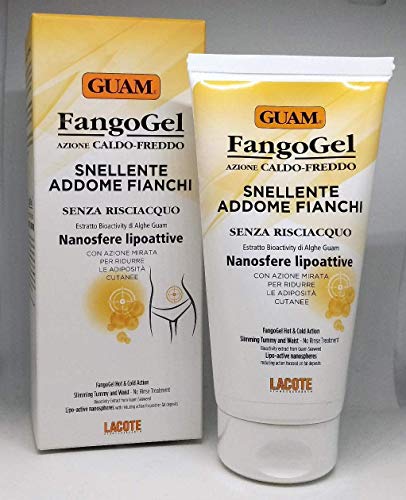 Guam FangoGel Snellente Caldo Freddo Addome Fianchi 150 ml Senza Risciacquo Con Nanosfere Lipoattive