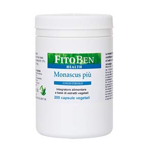 Fitoben - Monascus Più 200 Integratore Alimentare Naturale Per Il Controllo Del Colesterolo 200 Cps