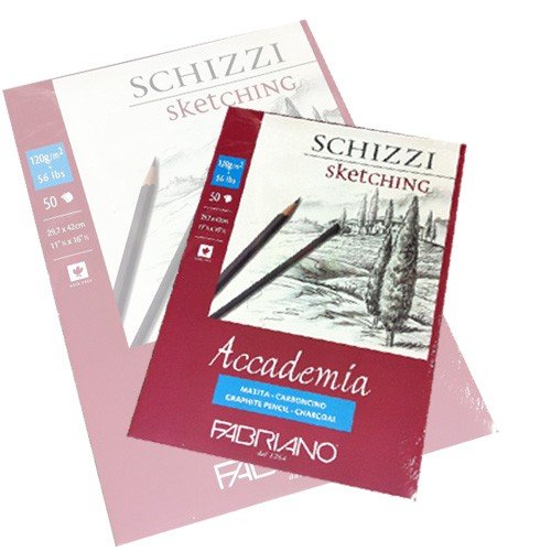 FABRIANO Accademia Album SPIRALATO A2 Schizzi 120gr.