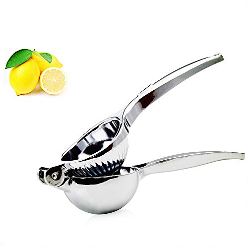 Spremi Limone, Spremiagrumi Limone Manuale in Acciaio Inox di Qualità Premium, Professionale Succo di Limone Pressa, Con tutti gli agrumi, Anti-Corrosione e Lavabile in Lavastoviglie(Diametro 7cm)