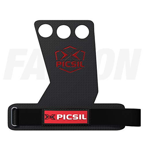 PICSIL Falcon Pracalli 3H - Guanti Crossfit Paracalli per Palestra e Sollevamento Pesi per Trazioni, Calisthenics, Ginnastica Artistica, Bodybuilding, Protezioni Mani. Taglia M