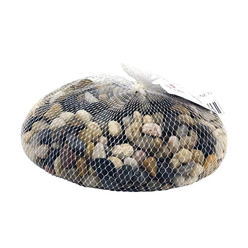 Rayher 8808104, Sacchetto di ciottoli di Fiume, 1 kg, Colore Marrone