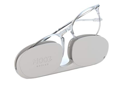 Nooz Optics - Occhiali da lettura - Essential Alba - Forma Ovale - Montatura ultraleggera in nylon - Custodia ultra compatta per l'uso quotidiano - 6 colori - per uomo e donna