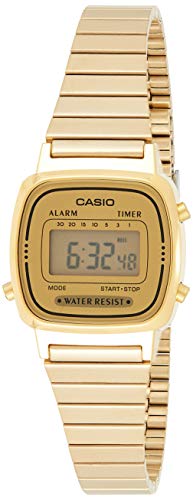 Casio Orologio Digitale Donna con Cinturino in Acciaio Inox LA670WEGA-9EF