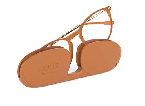 Nooz Optics - Occhiali da lettura - Essential Alba - Forma Ovale - Montatura ultraleggera in nylon - Custodia ultra compatta per l'uso quotidiano - 6 colori - per uomo e donna