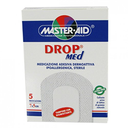 Master Aid Drop Med Medicazione in morbido in tessuto non tessuto,7 X 5 cm, 5 Pezzi