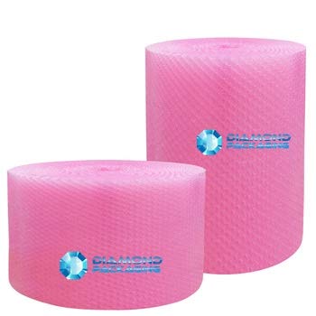 1 rotolo di pluriball rosa antistatico. Dimensioni: larghezza 500 mm x 100 m. Ideale per fornire protezione fisica durante il trasporto.