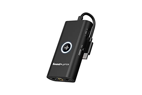 Creative Sound Blaster G3 Amplificatore DAC USB-C per console PS4 e Nintendo Switch, con GameVoice Mix (bilanciamento audio di gioco/chat), controllo microfono/volume e controllo app mobile