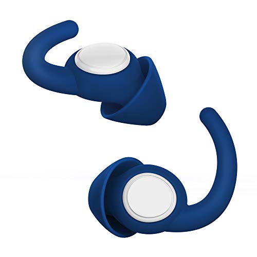 WUTAN Tappi Orecchie per Dormire Tappi per le Orecchie in Silicone anti rumore 2 paia comodi Earplugs per Russare Nuoto Concerti Studio Lavoro Ripresa (Blu scuro)