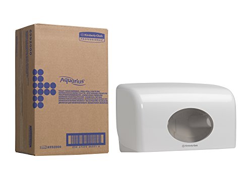 Aquarius 6992 Dispenser di Carta Igienica in Rotolo Piccolo, Colore Bianco