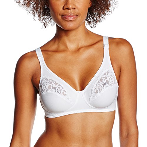 LOVABLE Lov'Concept Basic Reggiseno Senza Ferretto, Bianco (White 003), 4-B / 36 B Donna