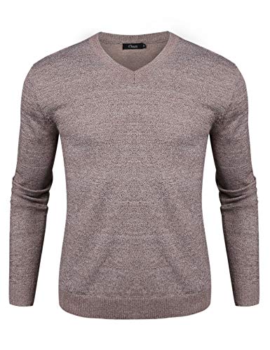 iClosam Maglioni Uomo Invernali Lana Knit V-Neck Pullover Giacca in Maglia Maglione Felpa Uomos