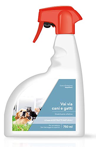 VERDELOOK Disabituante Repellente spray Vai via cani e gatti formato 750ml