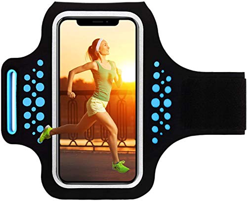 Haissky Fascia Da Braccio Sportiva sweatproof corsa fascia da braccio per iPhone 8/7/6/5/5C/5S Galaxy S6/S5,Huawei, ASUS, LG, Motorola fino a 5.2 Pollici con ID Porta carte di credito denaro