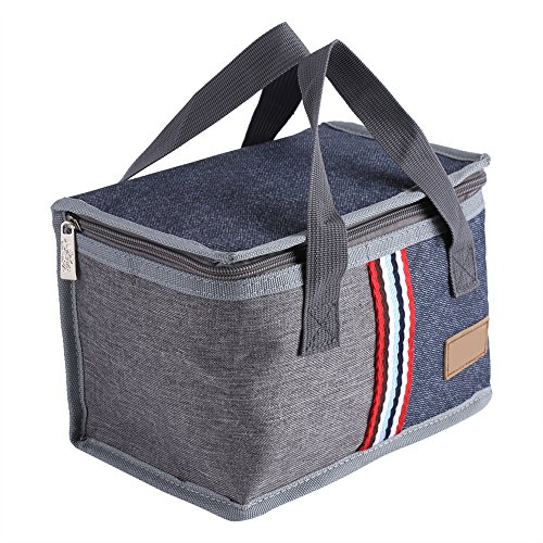 Portable isolato borsa termica per il pranzo borse di stoccaggio, contenitore rettangolare box case per picnic