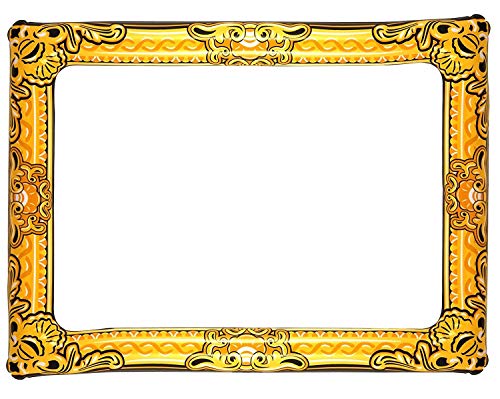Henbrandt Portafoto gonfiabile con aggiunta di oro 60 centimetri x 80 centimetri Nero