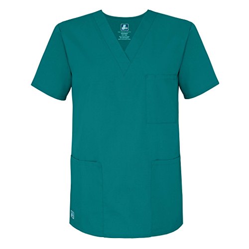 Uniforme mediche unisex Top infermiera abbigliamento professionale – 601 – Teal Blue – XS