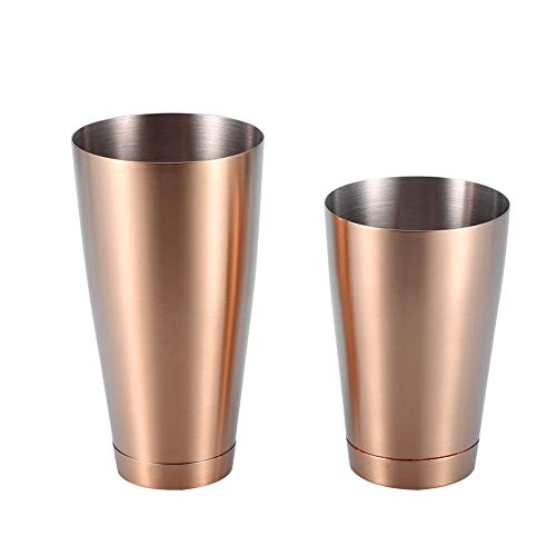 Boston Shaker Acciaio inossidabile Robusto durevole Cocktail Shaker Bar Home Kitchen Tool(Rose Golden)