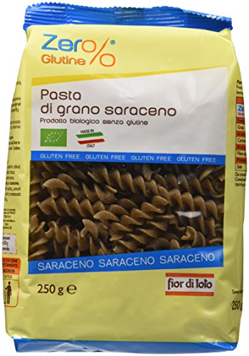 Zer% Glutine Fusilli di Grano Saraceno - 250 gr, Senza glutine