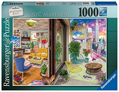 Ravensburger Puzzle NYC Apartment Puzzle 1000 pz Fantasy, Puzzle per Adulti