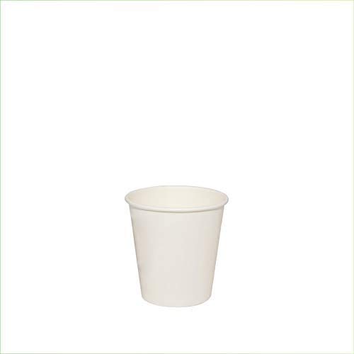 VIRSUS 500 Bicchieri in Carta per Caffe 75ml Colore Bianco biodegradabili cartoncino