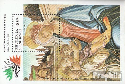 Prophila Collection Guinea-Bissau Michel.-No..: Block 266 (Completa Edizione) 1985 Italia ´85, Roma (Francobolli per i Collezionisti) Cristianesimo