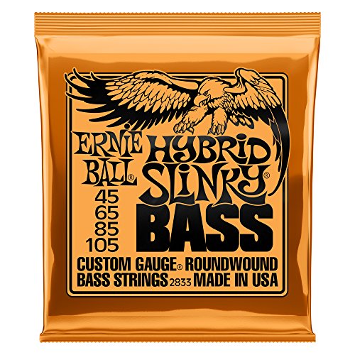 Cordes pour basse électrique Ernie Ball Hybrid Slinky Nickel Wauge - Calibre 45-105