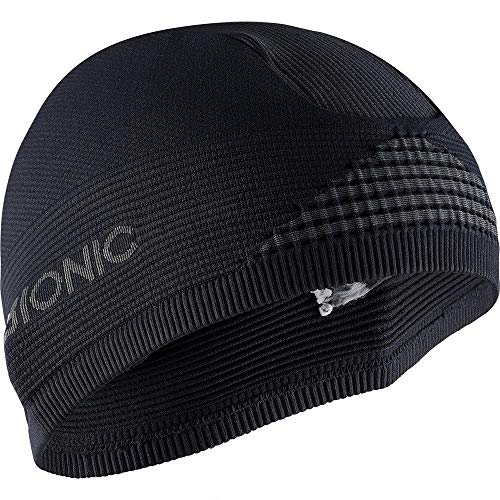 X-Bionic Helmet cap 4.0, Headwarmer Unisex – Adulto, Black/Charcoal, M