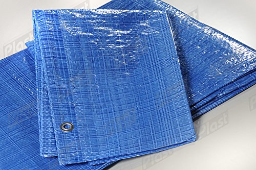 Telo in plastica impermeabile per tartaruga, 8 m x 10 m, colore: blu