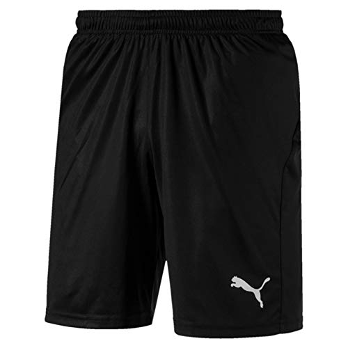 PUMA Liga Shorts Core with Brief, Pantaloncini Uomo, Nero Black White, XXL