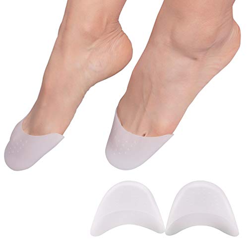 2 Paia Salvapunte in Silicone Gel, Faireach Salva Punte con Pad Avampiede, Cuscinetti Metatarsali Per i Piedi, Protettore Copri Dita, Salvapunta per Scarpe a Punta Ballet e Danza Classica, 4 Pezzi