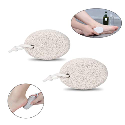 Pietra pomice naturale per piedi 2 PC, Pietra pomice Strumenti per pedicure esfoliazione del piede naturale per rimuovere la pelle dura mortaI Piedi Scrubber Della Pelle Morta