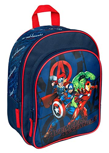 Marvels The Avengers - Zaino con tasca anteriore, per scuola e tempo libero, 31 x 25 x 10 cm